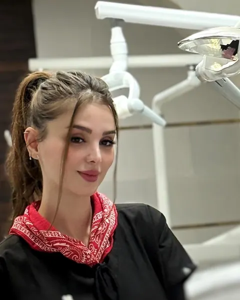 Dr Fatemeh Behrouzi Tabar at the clinic